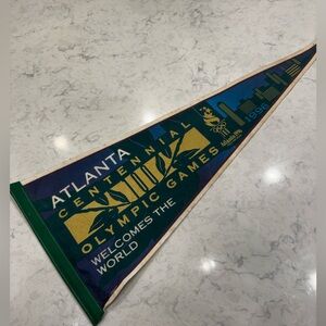 🏅 Vintage 1996 Atlanta Olympics Felt Pennant
